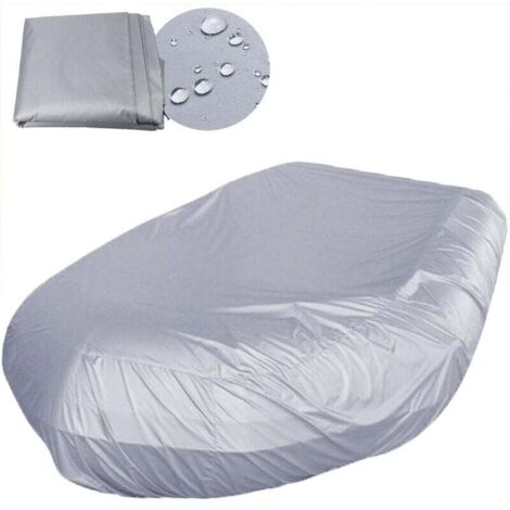 Funda inflable para barco, protección solar (gris, 270 x 165 x 46 cm)