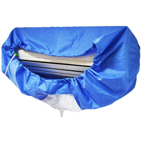 Funda lavable para aire acondicionado mural, herramienta de limpieza con correa de ajuste, resistente a salpicaduras, para mantenimiento regular.