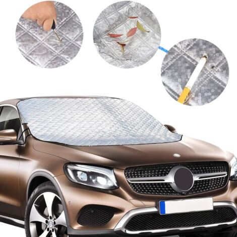 Funda magnética para parabrisas de coche, protección invernal contra el viento, la nieve, el polvo, las heladas y el sol, con imán, 190 x 126 cm