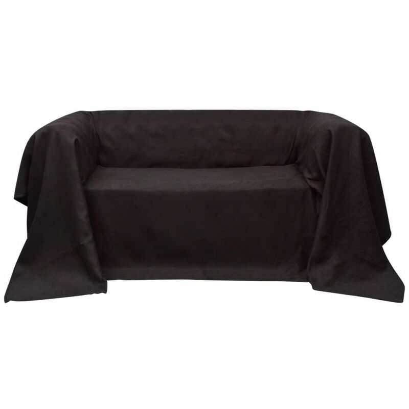 

Funda marron para sofa de micro-gamuza, 140 x 210 cm