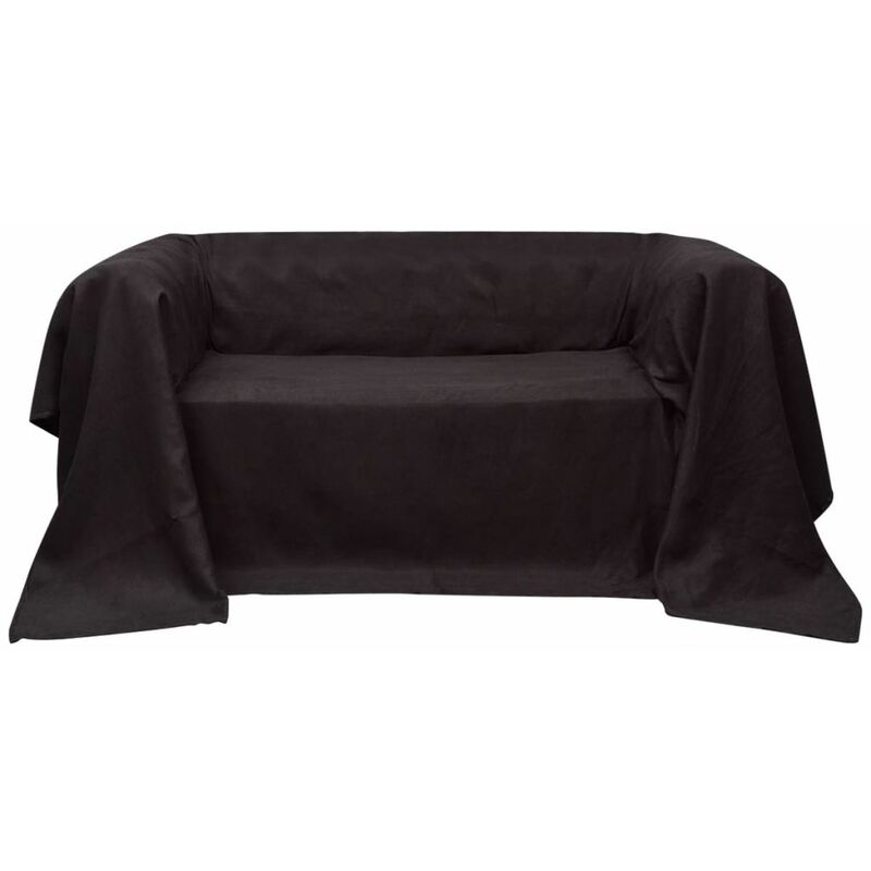 

Funda marrón para sofá de micro-gamuza, 270 x 350 cm