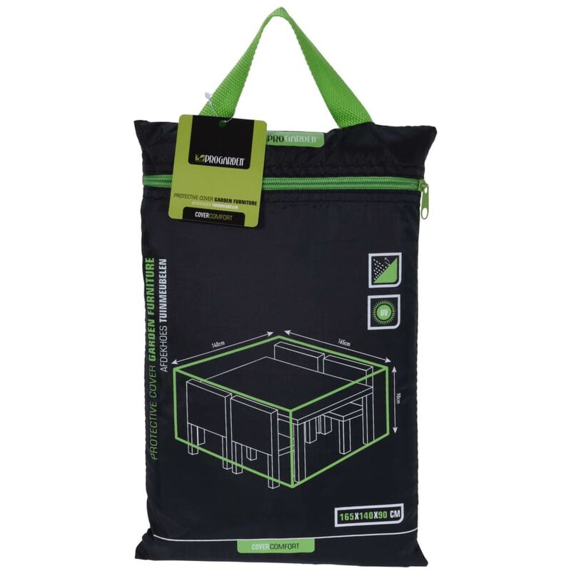 

Funda para muebles de jardín negra 165x140x90 cm - Negro - Progarden