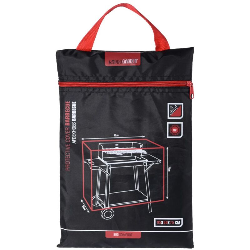 

Funda para barbacoa 95x50x75 cm - Negro - Progarden