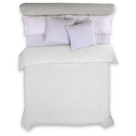 FUNDA NORDICA color blanco - Cama de 135/140 (1 pieza) - 100% algodón - 144 hilos. Gramage: 115