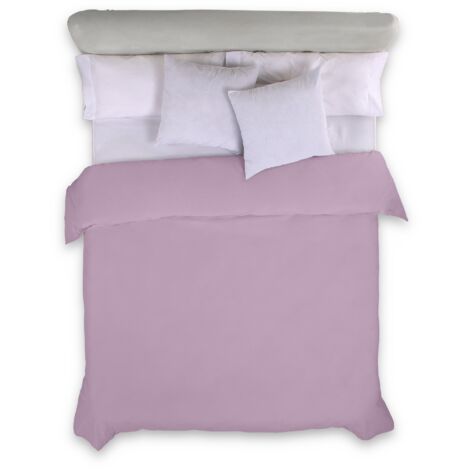 FUNDA NORDICA color malva - Cama de 135/140 (1 pieza) - 100% algodón - 144 hilos. Gramage: 115