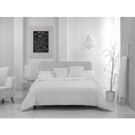 Funda nórdica de algodón de 600 hilos color blanco - Cama de 135/140 (1 pieza) - 100% algodón