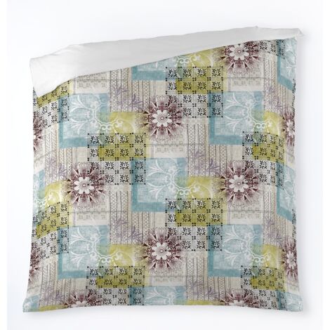 FUNDA NÓRDICA ESTAMPADA DORIAN (1 PIEZA) - IMPRESIÓN DIGITAL - CAMA DE 135/140 CM - PARTE ESTAMPADA 100% ALGODÓN - PARTE LISA 50% ALGODÓN / 50% POLIÉSTER - 144 HILOS