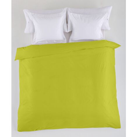 FUNDA NORDICA lisa color pistacho - Cama de 135/140 (1 pieza) - 50% algodón / 50% poliéster - 144 hilos. Gramage: 115