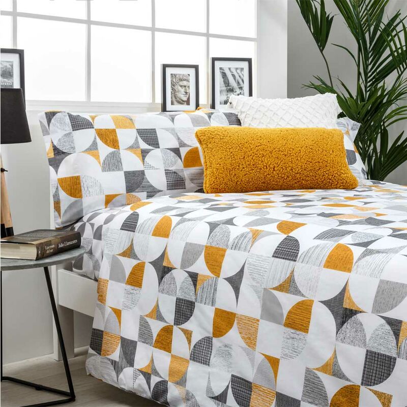 

Funda Nordica Reversible Carnaby Grey 50% ALGODÓN-50% POLIÉSTER. Color Gris - Disponible en varios tamaños - Cama de 105 X 190/200 - Gris