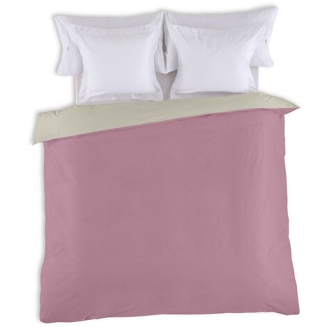 FUNDA NORDICA reversible cuarzo-piedra - Cama de 150/160 (1 pieza) - 50% algodón / 50% poliéster - 144 hilos. Gramage: 115