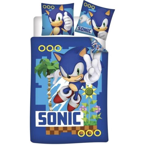 Funda nordica Sonic The Hedgehog cama 90 microfibra
