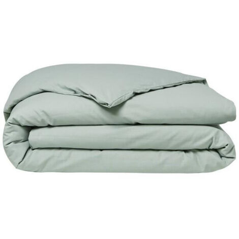 Funda nórdica TODAY Essential - 240 x 260 cm - 2 personas - 100% Algodón liso - Celadón