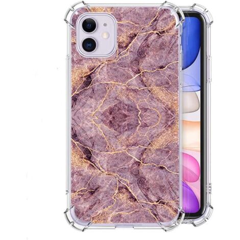 FUNDA PARA APPLE IPHONE 11 DE 6,1" FUNDA DE SILICONA CON PARTE POSTERIOR DE MÁRMOL