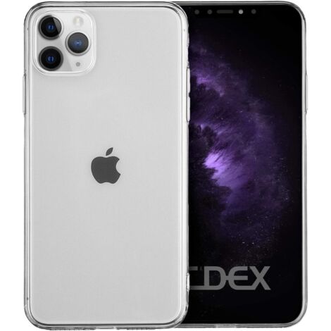 FUNDA PARA APPLE IPHONE 11 PRO DE SILICONA SÓLIDA CON PARTE TRASERA TRANSPARENTE