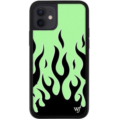 FUNDA PARA APPLE IPHONE 12/12 PRO DE 6,1" CON PARTE POSTERIOR VERDE SÓLIDO