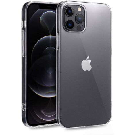 FUNDA PARA APPLE IPHONE 12 PRO MAX SILICONA TRASERA TRANSPARENTE