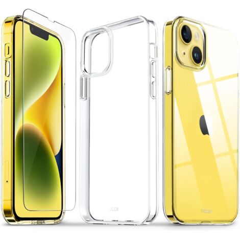 FUNDA PARA APPLE IPHONE 13 2021/ IPHONE 14 TRANSPARENTE + CRISTAL