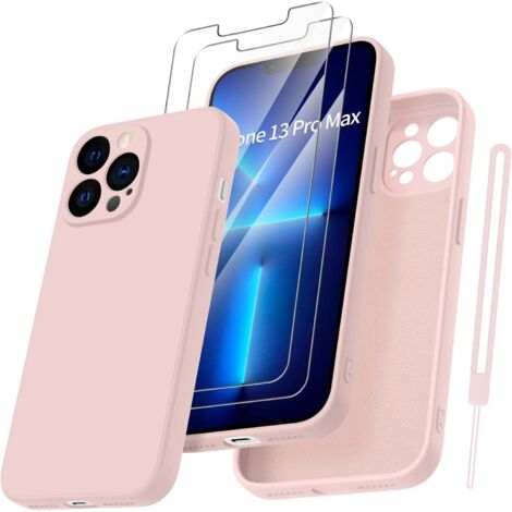 FUNDA PARA APPLE IPHONE 13 PRO MAX 6.7" TRASERA + 2 CRISTAL TEMPLADO