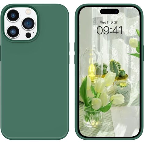 FUNDA PARA APPLE IPHONE 14 PRO MAX FUNDA TRASERA DE SILICONA VERDE