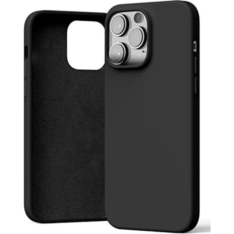 FUNDA PARA APPLE IPHONE 14 PRO SILICONA NEGRA