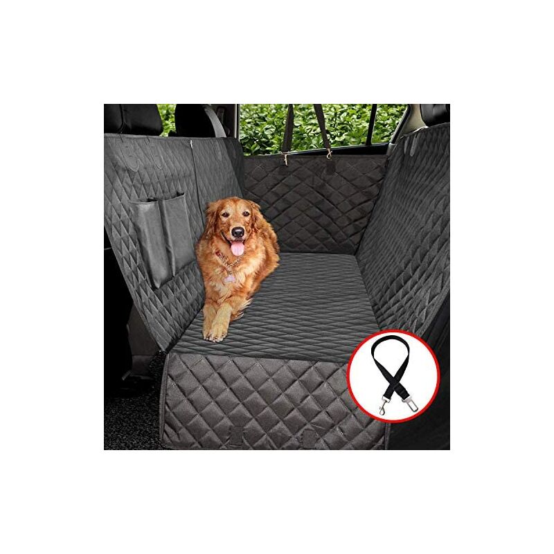 

Funda para asiento de coche para perro 100% impermeable, funda para asiento para perro con alas laterales, funda para asiento trasero para