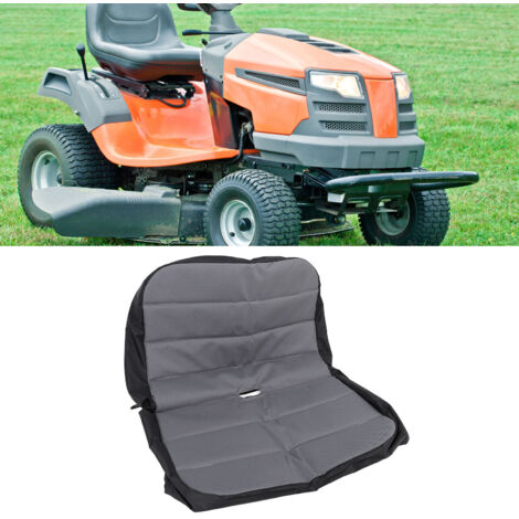 Funda para asiento de tractor de comercio electrónico B024-HSC amarilla, PVC impermeable y tejido Oxford con bolsillos de almacenamiento con protección solar.