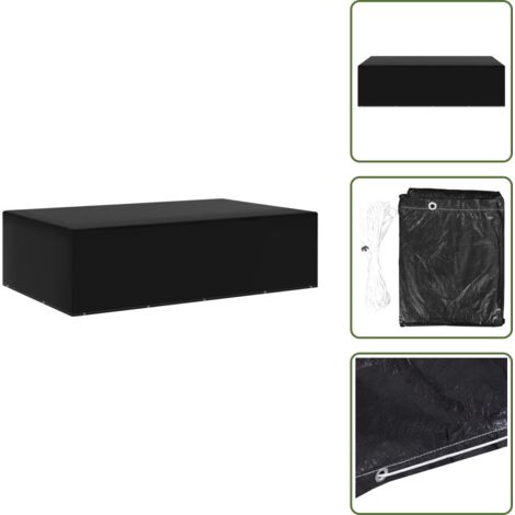 Funda para bancos - vidaXL Funda para muebles de jardín 12 ojales 205x325x90 cm - Funda para mesas