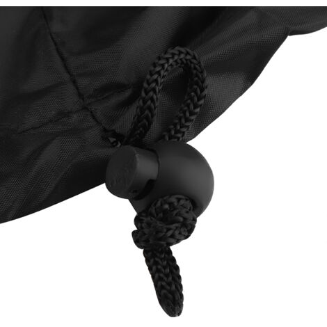Funda para barbacoa de exterior de alta calidad, impermeable y resistente al viento, de tela Oxford negra, 76 x 76 x 91 cm, con cremallera.