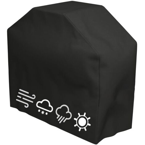 Funda para barbacoa de exterior, lona protectora para barbacoa de exterior, tela Oxford 210D, apta para viento, sol y agua, se adapta a la mayoría de las parrillas (120 x 66 x 120 cm).