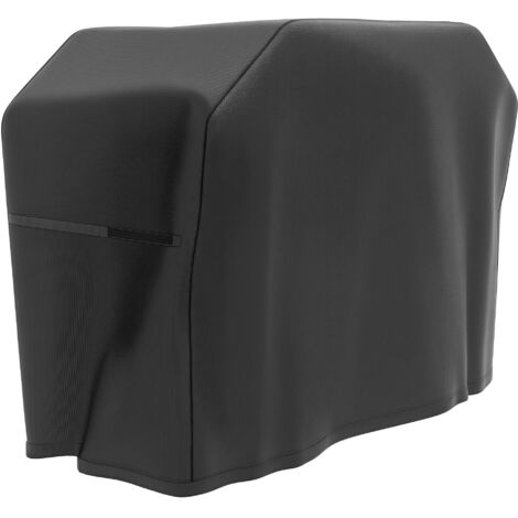Funda para barbacoa rectangular cubierta para parrilla de barbacoa de tela oxford 420D anti-UV impermeable antipolvo con cordón 124x61x91 cm