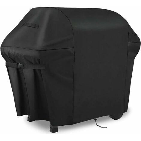 Funda para barbacoa y plancha Funda para barbacoa, Lona para barbacoa, Doble capa impermeable 420D con hebilla fija bilateral ajustable, Funda para barbacoa Weber, Funda protectora para barbacoa imper