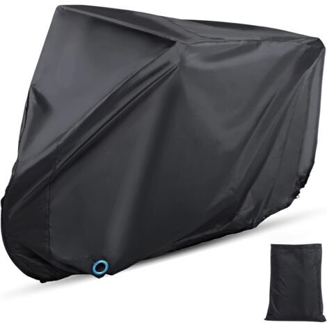 Funda para bicicleta, funda protectora para bicicleta, impermeable, a prueba de polvo/UV/lluvia/nieve, con orificios antirrobo y bolsa de almacenamiento.