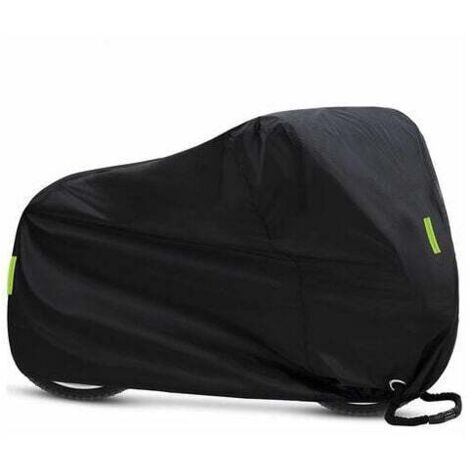 Funda para bicicleta, impermeable, resistente al polvo y a la lluvia, con protección UV para bicicletas de montaña y carretera, con banda reflectante y bolsa de almacenamiento con 2 orificios para can
