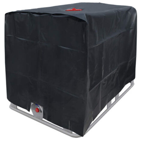 Funda para bidones IBC, tejido Oxford 210D impermeable, protege bidones de 1000 litros con cremallera y protección para plantas.