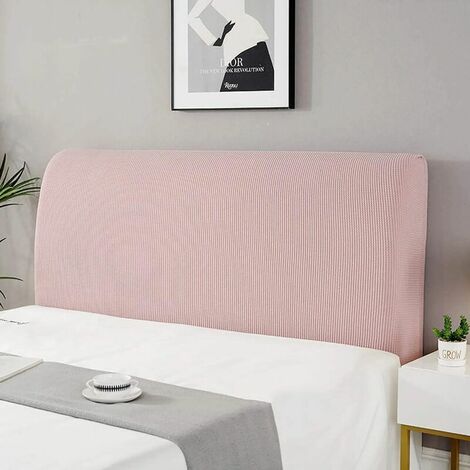 Funda para cabecero, Funda para cabecero, Funda para cama acolchada de color sólido a prueba de polvo Funda para cabecero de cama elástica todo incluido Cabecero para dormitorio Imitación de flor de c