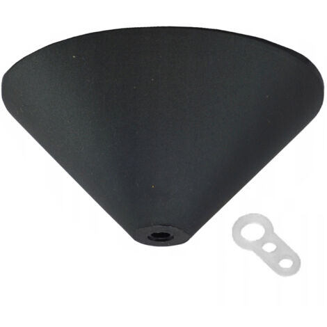Funda para cables de lámpara Rosetón para plafón, NEGRO.