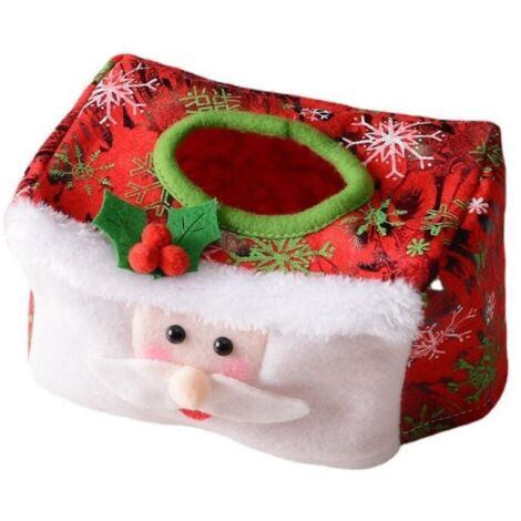 Funda para caja de pañuelos navideña, bonita caja de pañuelos para oficina, cocina, sala de estar