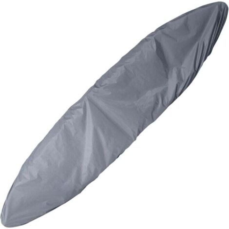 Funda para canoa de 4,1 a 4,5 m, impermeable, a prueba de polvo, con protección UV, duradera, color plateado