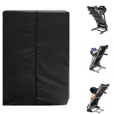 Funda para coche, funda plegable para cinta de correr, funda plegable a prueba de polvo para cinta de correr, 210D, resistente al viento y a la lluvia, funda de tela Oxford, 95 × 75 × 160 cm, color ne