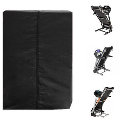 Funda para coche, funda plegable para cinta de correr, funda plegable antipolvo para cinta de correr 210D, resistente al viento y a la lluvia, lona de tela Oxford, 95×75×160cm, negra