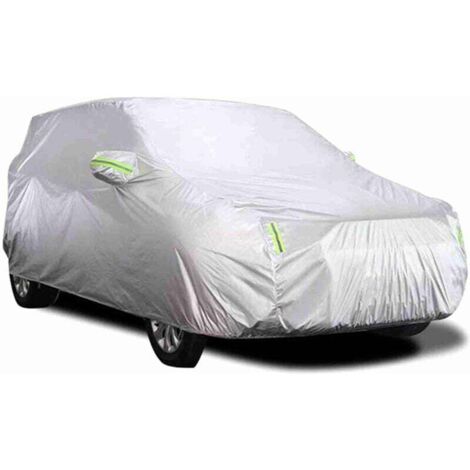 Funda para coche, protección solar, aislamiento térmico, protección UV, protección contra el polvo, resistente a arañazos, universal XL