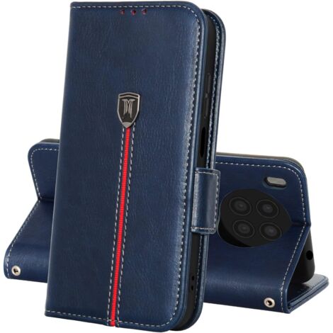 FUNDA PARA HUAWEI HONOR 50 LITE FUNDA AZUL CERRADA CON SOLAPA