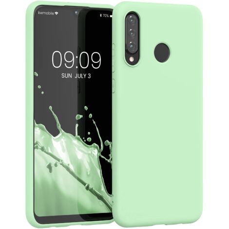 FUNDA PARA HUAWEI P30 LITE CARCASA TRASERA SÓLIDA DE SILICONA VERDE