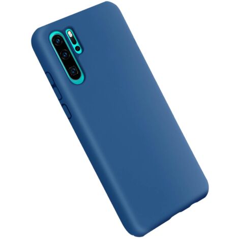 FUNDA PARA HUAWEI P30 PRO 6.47" FUNDA AZUL MARINO CON PARTE POSTERIOR DE SILICONA