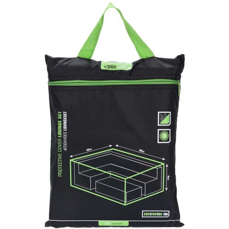 Funda para juego de muebles de jardín XL 300x200x80 cm ProGarden - Negro