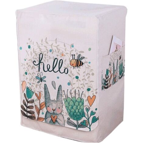 Funda para lavadora, impermeable, con cremallera, para lavadoras de carga frontal y lavadoras.