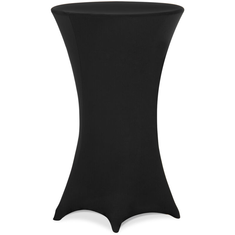 

Funda elástica para mesa alta de pie bistro Ø 60-65 70-75 80-85 cm altura 120cm color a escoger Ø80 cm / negro - Deuba