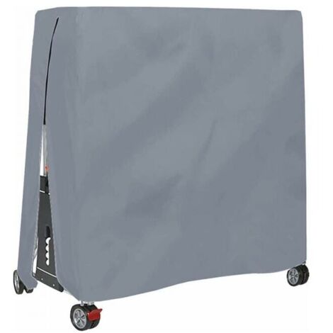Funda para mesa de ping pong  , 165 x 70 x 185 cm, impermeable, resistente al viento y a los rayos UV, tela Oxford, cremallera duradera y cordón ajustable.