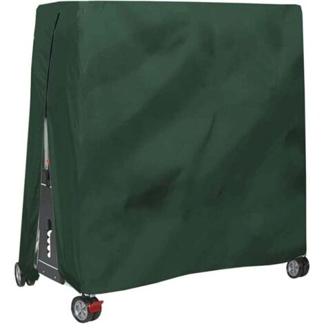 Funda para mesa de ping pong de exterior, impermeable y antipolvo, verde, 165 x 70 x 185 cm