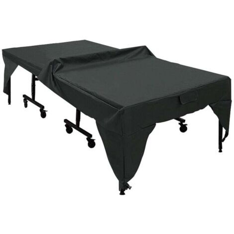 Funda para mesa de ping pong impermeable y antipolvo, color negro, 280 x 153 x 73 cm (negro)
